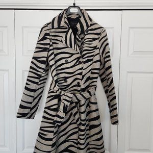 Zebra print coat